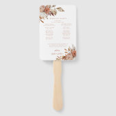 Elegant Autumn Floral Wedding Programme Handwaaier