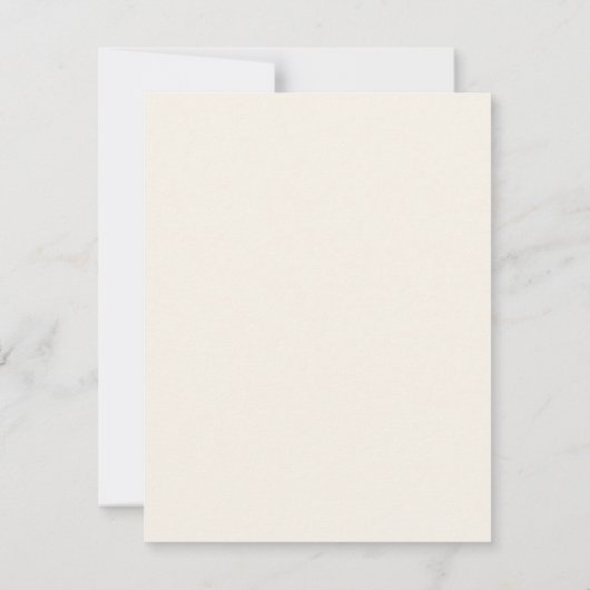 Elegant Autumn Floral Wedding RSVP Reply Kaart (Achterkant)