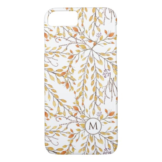 Elegant Autumn Foliage Pattern Personalized Case-Mate iPhone Case (Achterkant)
