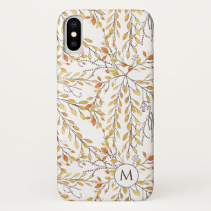 Elegant Autumn Foliage Pattern Personalized Case-Mate iPhone Case