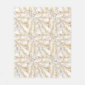 Elegant Autumn Foliage Pattern Personalized Fleece Deken (Voorkant)