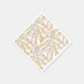 Elegant Autumn Foliage Pattern Personalized Servet (Hoek)