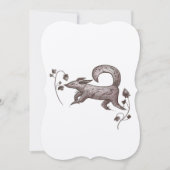 elegant autumn  fox  feestdagenkaart (Voorkant)