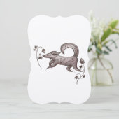 elegant autumn  fox  feestdagenkaart (Staand voorkant)