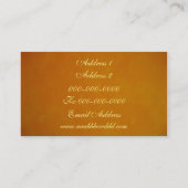 Elegant Autumn Frost Visitekaartje (Achterkant)