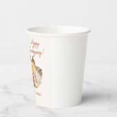 Elegant Autumn Fruit Thanksgiving Papieren Bekers (Links)