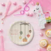 Elegant Autumn Herfst Baby shower Papieren Bordje (Feest)