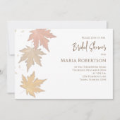 Elegant Autumn laat Herfst Foliage QR-code verlate Kaart (Voorkant)