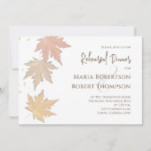 Elegant Autumn laat Herfst Greenery QR Code Kaart (Voorkant)