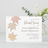 Elegant Autumn laat Herfst Greenery QR Code Kaart (Staand voorkant)