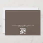 Elegant Autumn laat Herfst Greenery QR Code Kaart (Achterkant)