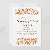 Elegant Autumn laat Thanksgiving eten