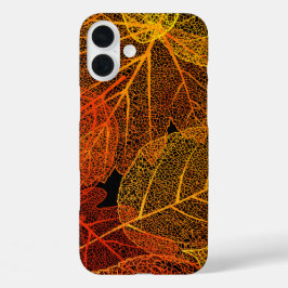 Elegant Autumn Leaves iPhone 16 Plus Hoesje