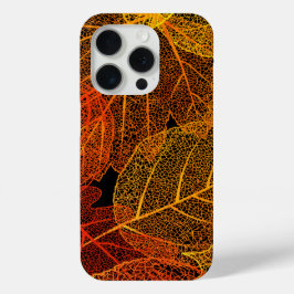 Elegant Autumn Leaves iPhone 15 Pro Case