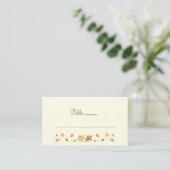 Elegant Autumn Leaves Flat Place Card Plaatskaartje (Staand voorkant)