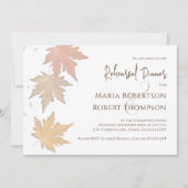 Elegant Autumn Leaves Herfst Greenery Foliage Kaart (Voorkant)