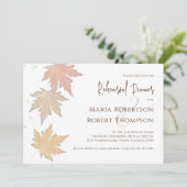 Elegant Autumn Leaves Herfst Greenery Foliage Kaart (Staand voorkant)