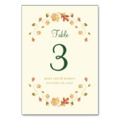 Elegant Autumn Leaves Kaart (Achterkant)