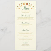 Elegant Autumn Leaves Menu (Voorkant)