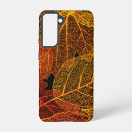 Elegant Autumn Leaves Samsung Galaxy Hoesje