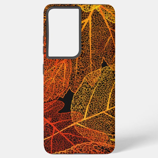 Elegant Autumn Leaves Samsung Galaxy Hoesje (Achterkant)