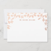 Elegant Autumn leest aangepaste prullenbakkerij Notitiekaartje (Voorkant)