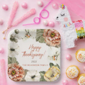 Elegant Autumn Mum Floral Thanksgiving Bord (Feest)