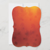 Elegant Autumn Ombre Bridal Shower Kaart (Achterkant)