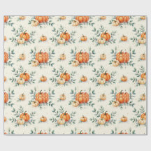  Elegant Autumn Pumpkin and Eucalyptus Watercolor