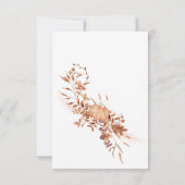 Elegant Autumn Terracotta Fox Pumpkin Baby Shower Bedankkaart (Achterkant)