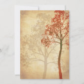 Elegant Autumn Tree Afstuderen Invitation Kaart (Achterkant)