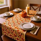 Elegant Autumn Vines & Pumpkins Thanksgiving Tafelkleed