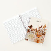 Elegant Autumn Waterverf Floral met Notitieboek (Binnen)