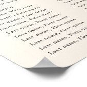 Elegant Autumn Waterverf Floral | Weddenschappen Poster (Hoek)