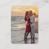 Elegant Autumn Waterverf Floral Wedding Informatiekaartje (Achterkant)