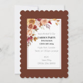 Elegant Autumn Waterverf Floral Wedding Kaart (Voorkant)