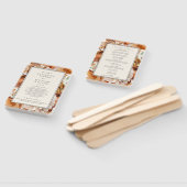 Elegant Autumn Waterverf Floral Wedding Programme Handwaaier (Niet-gemonteerd)