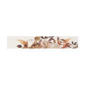 Elegant Autumn Waterverf Wedding Invitation Bell Uitnodigingen Wikkel (Vlak)