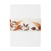 Elegant Autumn Waterverf Wedding Invitation Bell Uitnodigingen Wikkel (Achterkant Voorbeeld)