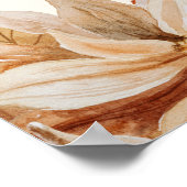 Elegant Autumn Waterverf Wedding Welkomstteken Poster (Hoek)