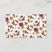 Elegant Autumn Wedding Informatiekaartje (Achterkant)