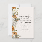 Elegant Autumn Wedding Kaart (Voorkant)