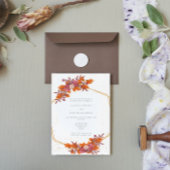 Elegant Autumn Wedding Uitnodiging
