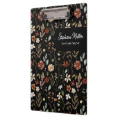 Elegant Autumn Wildflower Meadow Floral Pattern Klembord (Links)