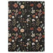 Elegant Autumn Wildflower Meadow Floral Pattern Klembord (Achterkant)