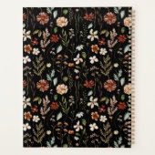 Elegant Autumn Wildflower Meadow Floral Pattern Planner (Achterkant)