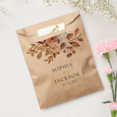 Elegant Autumn Winter Floral Wedding Favors Bedankzakje (Gezegeld)