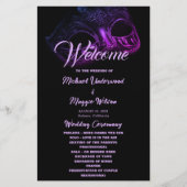 Elegant avond bruiloft programma (Voorkant)