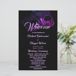 Elegant avond bruiloft programma