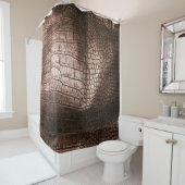 Elegant avondlederen textuur. douchegordijn (In situ)